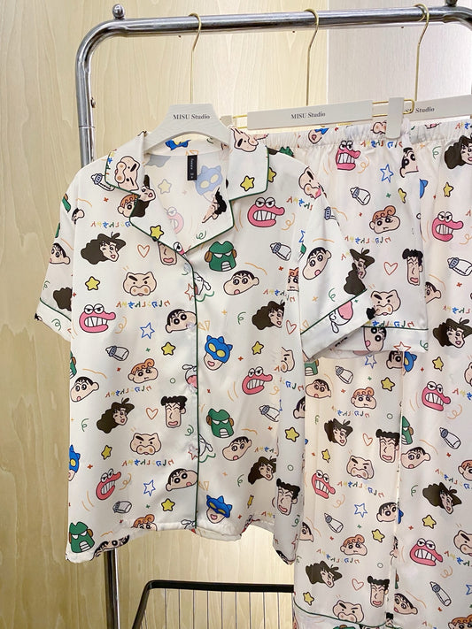 Satin Short Pajama Set