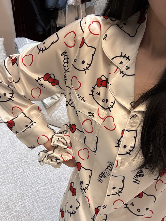 Satin Long Pajama Set