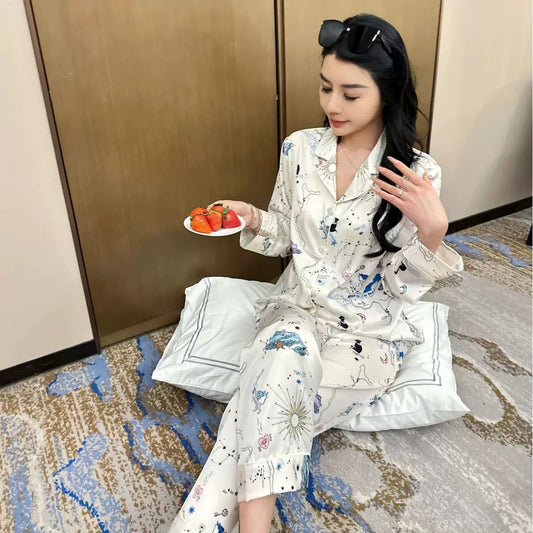 Satin Long Pajama Set