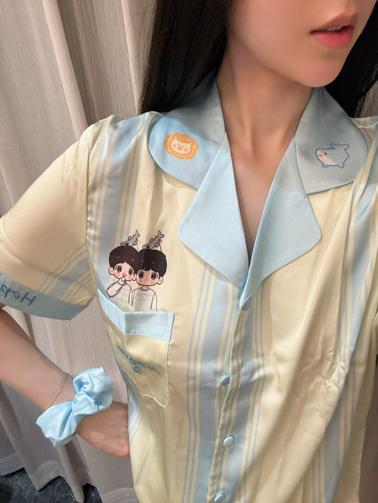 Satin Short Pajama Set