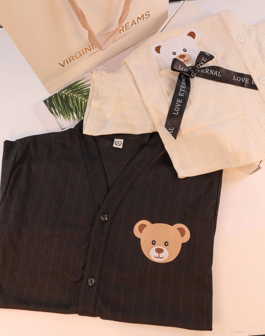 Cotton Short Pajama Set (Couple's Matching Set) - Lunior - -