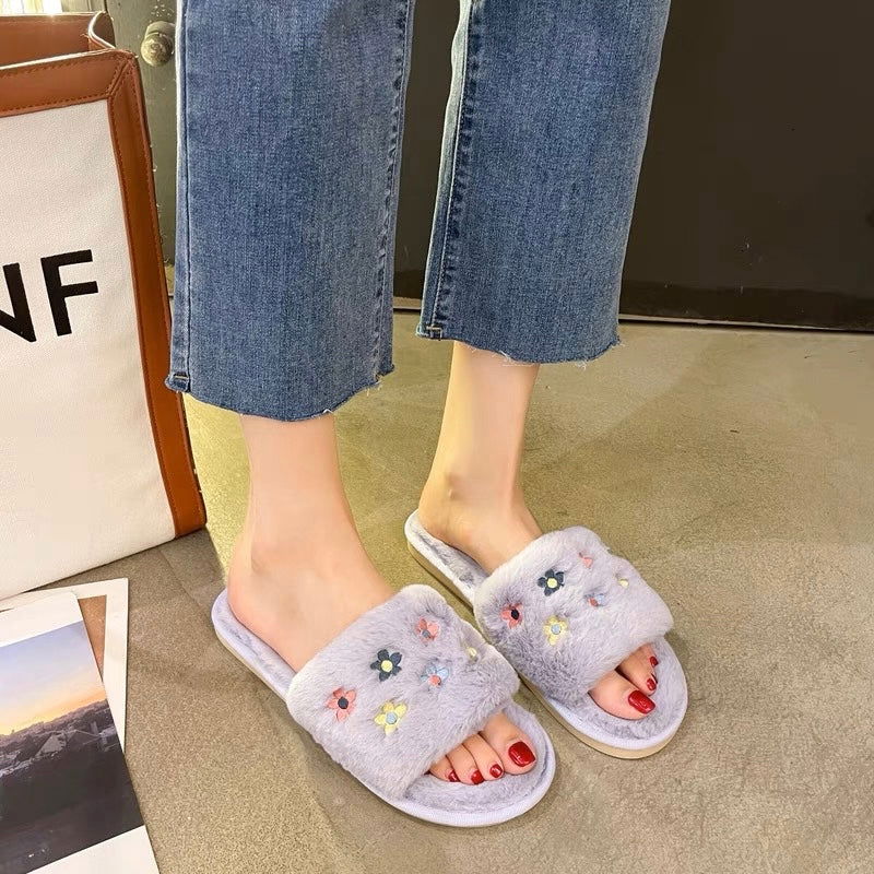 Cute Fluffy Home Slippers - Lunior -  -