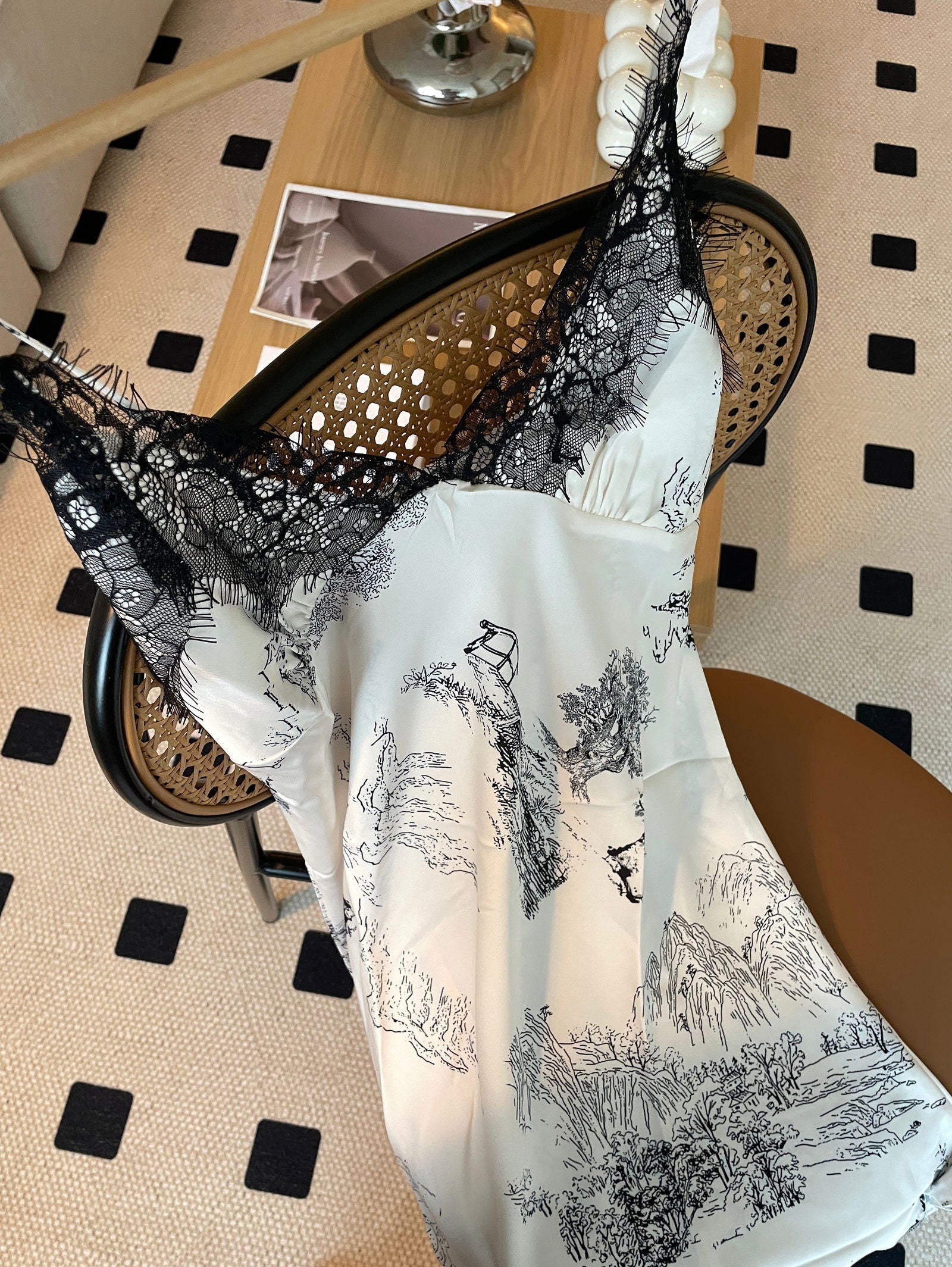 Lace Satin Slip (Long) - Lunior -  -
