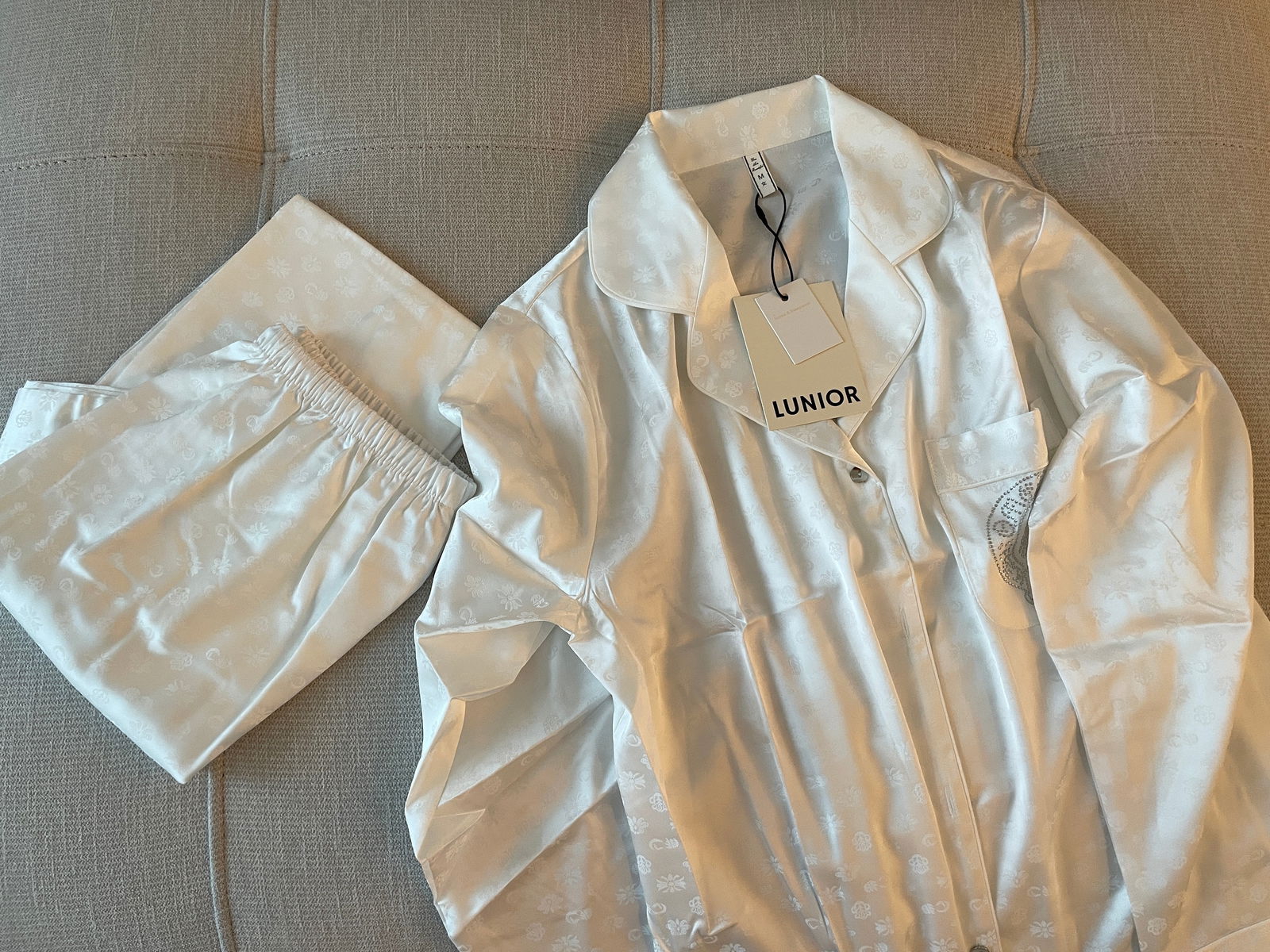 Long Satin Pajama Set (Couple’s Matching Set) - Lunior - -