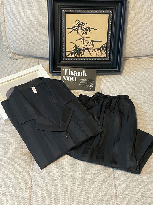 Long Satin Pajama Set (Couple’s matching set) - Lunior - -