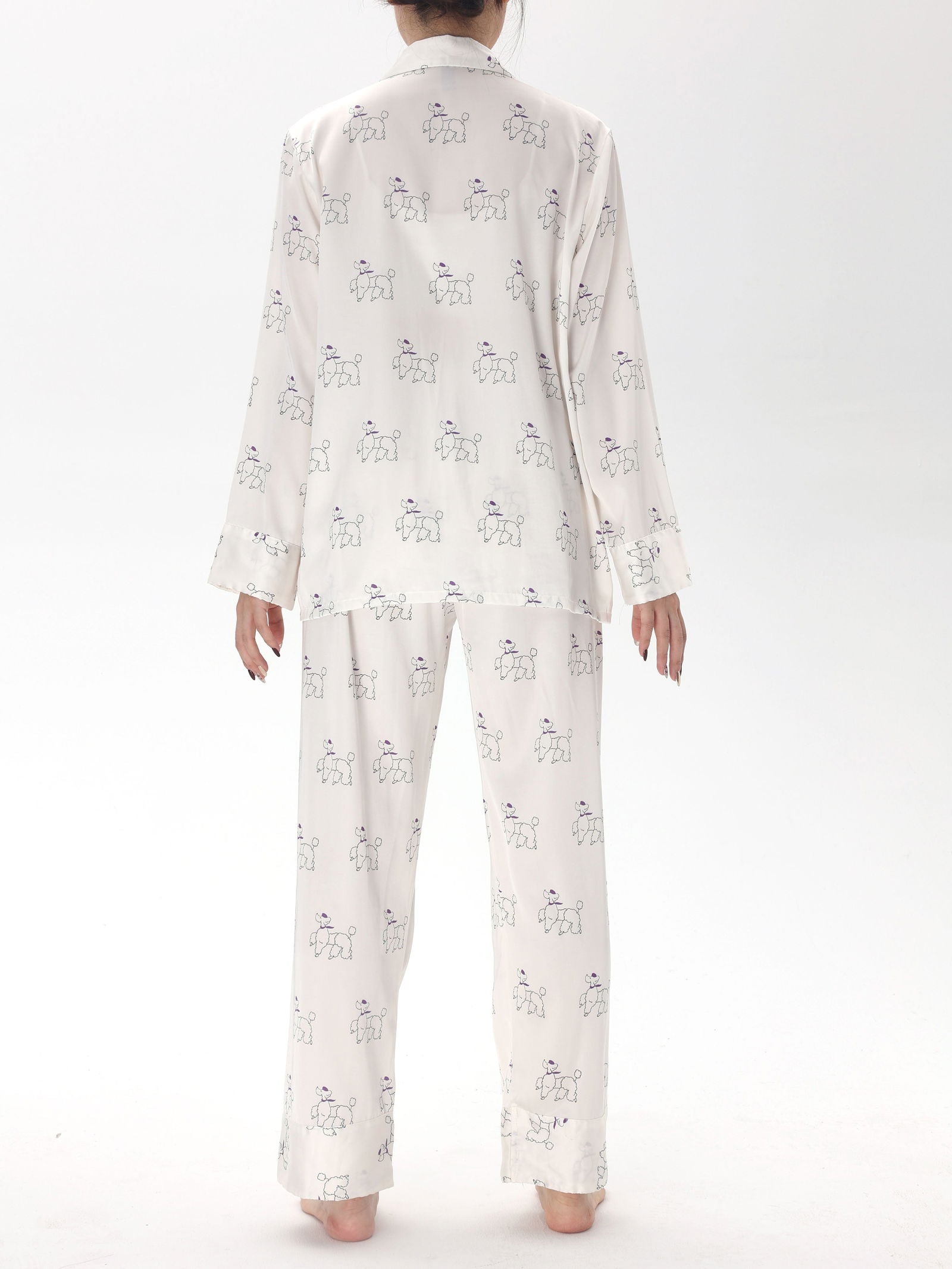 Satin Long Pajama Set - Lunior -  -
