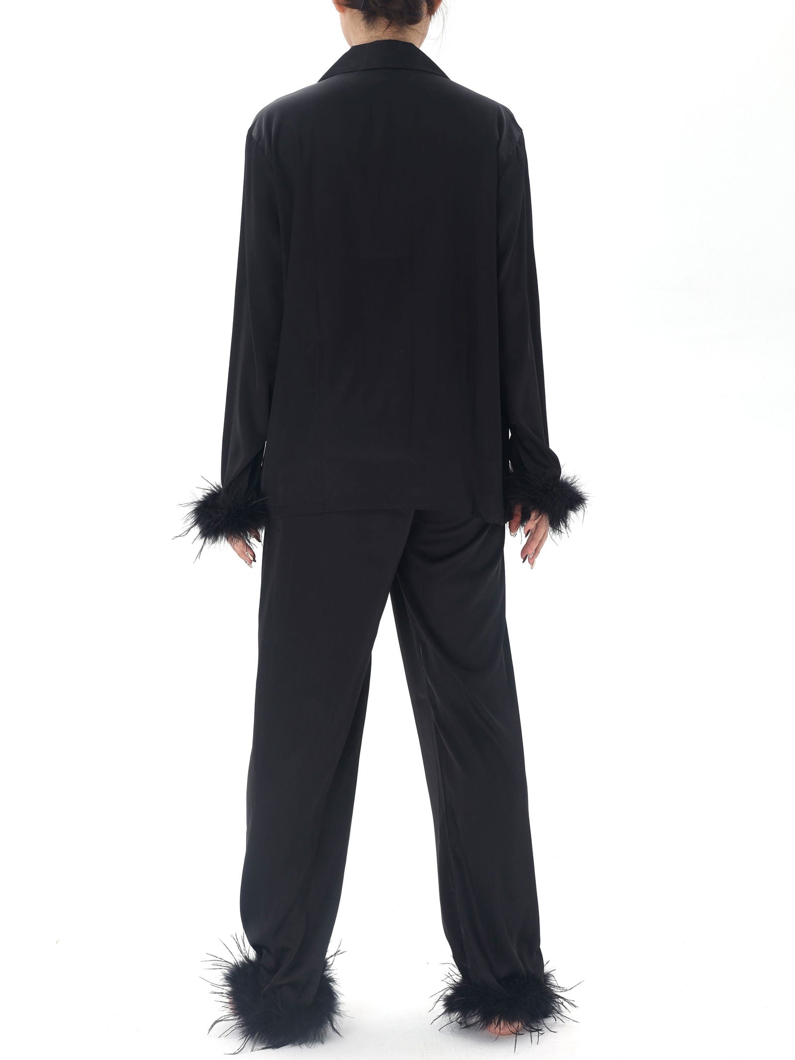 Satin Long Pajama Set - Lunior -  -