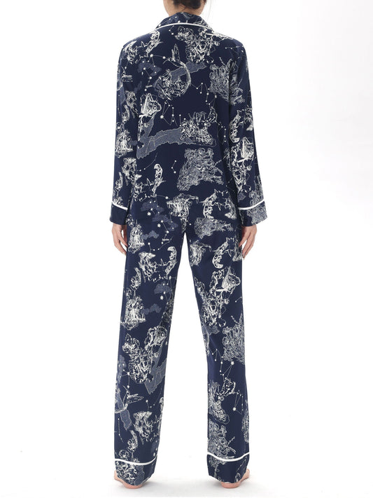 Satin Pajama Set (Couple's Matching Set) - Lunior - -