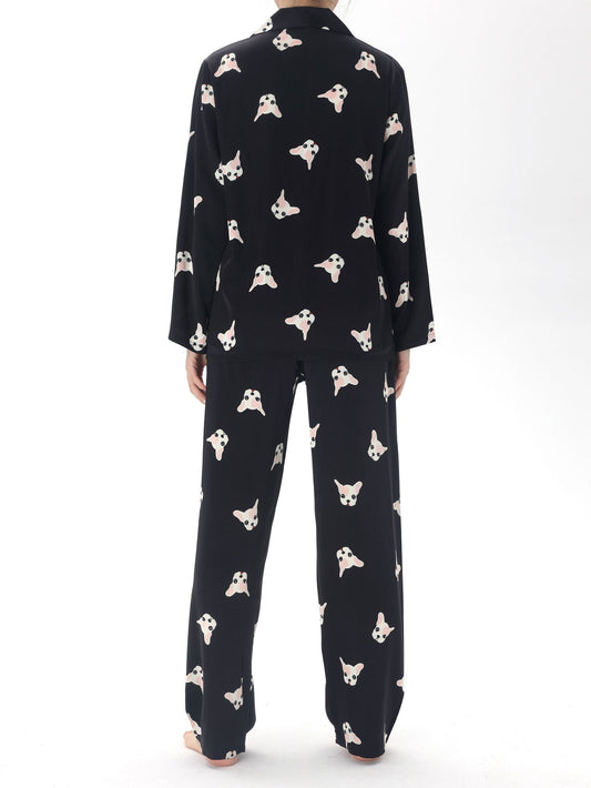 Satin Pajama Set (Couple's Matching Set) - Lunior - -