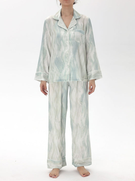 Satin Pajama Set (Couple's Matching Set) - Lunior - -