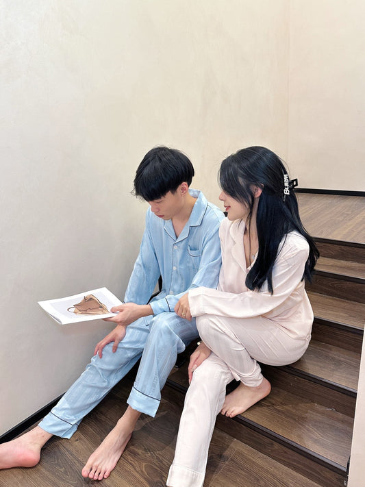 Satin Pajama Set(Couple’s matching set) - Lunior - -