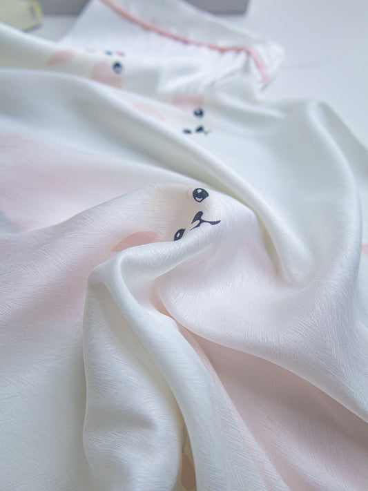 Satin Short Pajama Set - Lunior - -