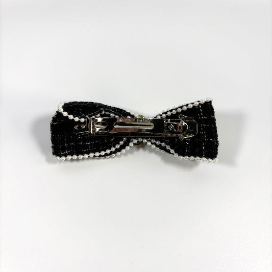 MINI IC9ONIC VELVET BOW BARRETTE