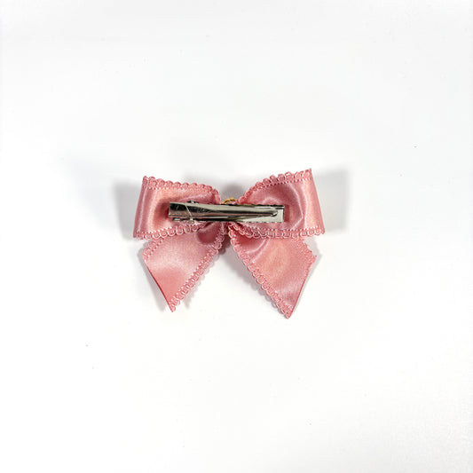 MINI ICONIC VELVET BOW BARRETTE