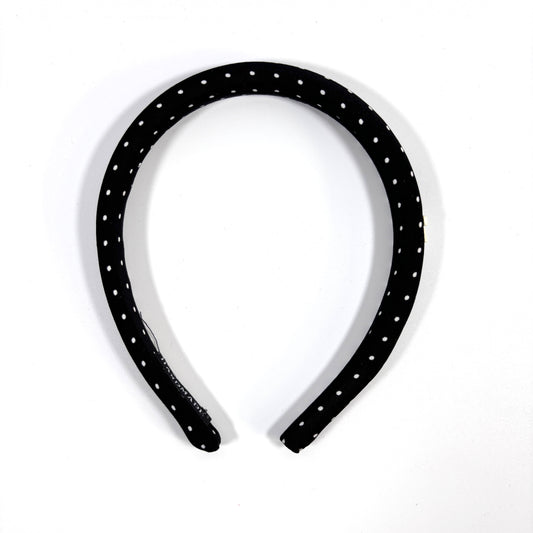 HALO HEADBAND IN BLACK DOT