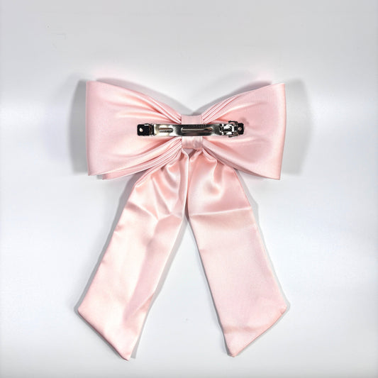 BOW BARRETTE IN PINK