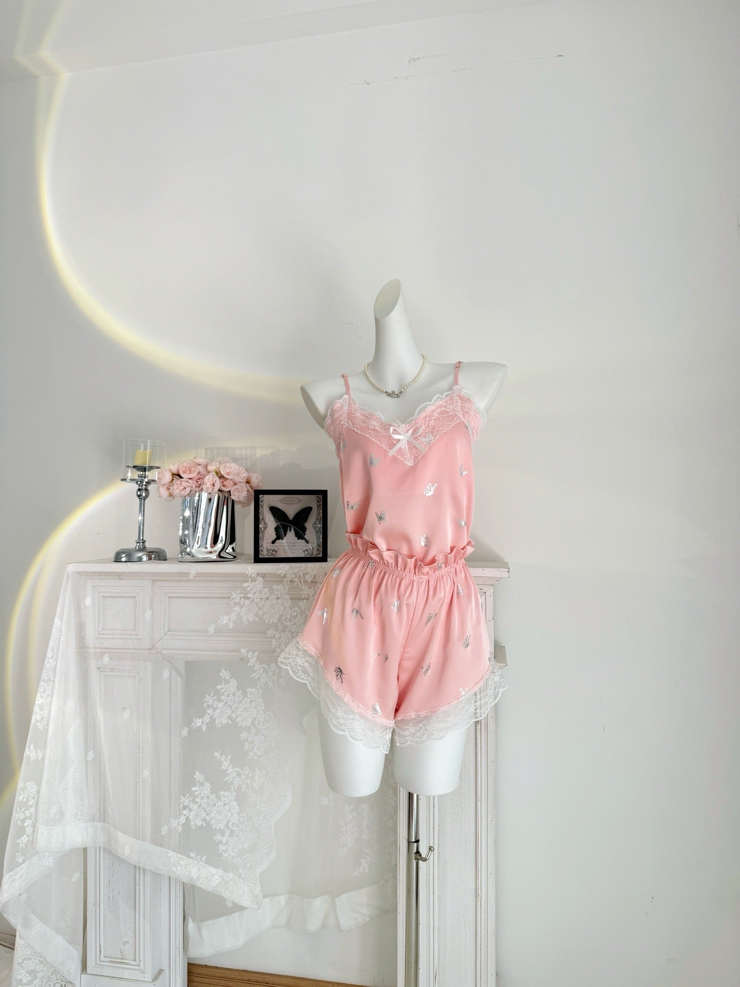 3-Pieces Satin Pajama Set - Lunior -  - 