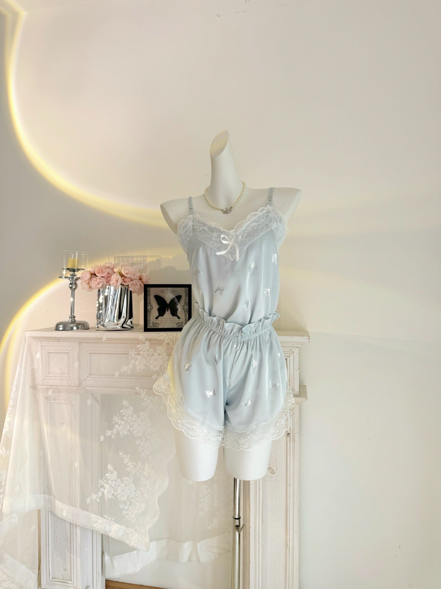 3-Pieces Satin Pajama Set - Lunior -  - 