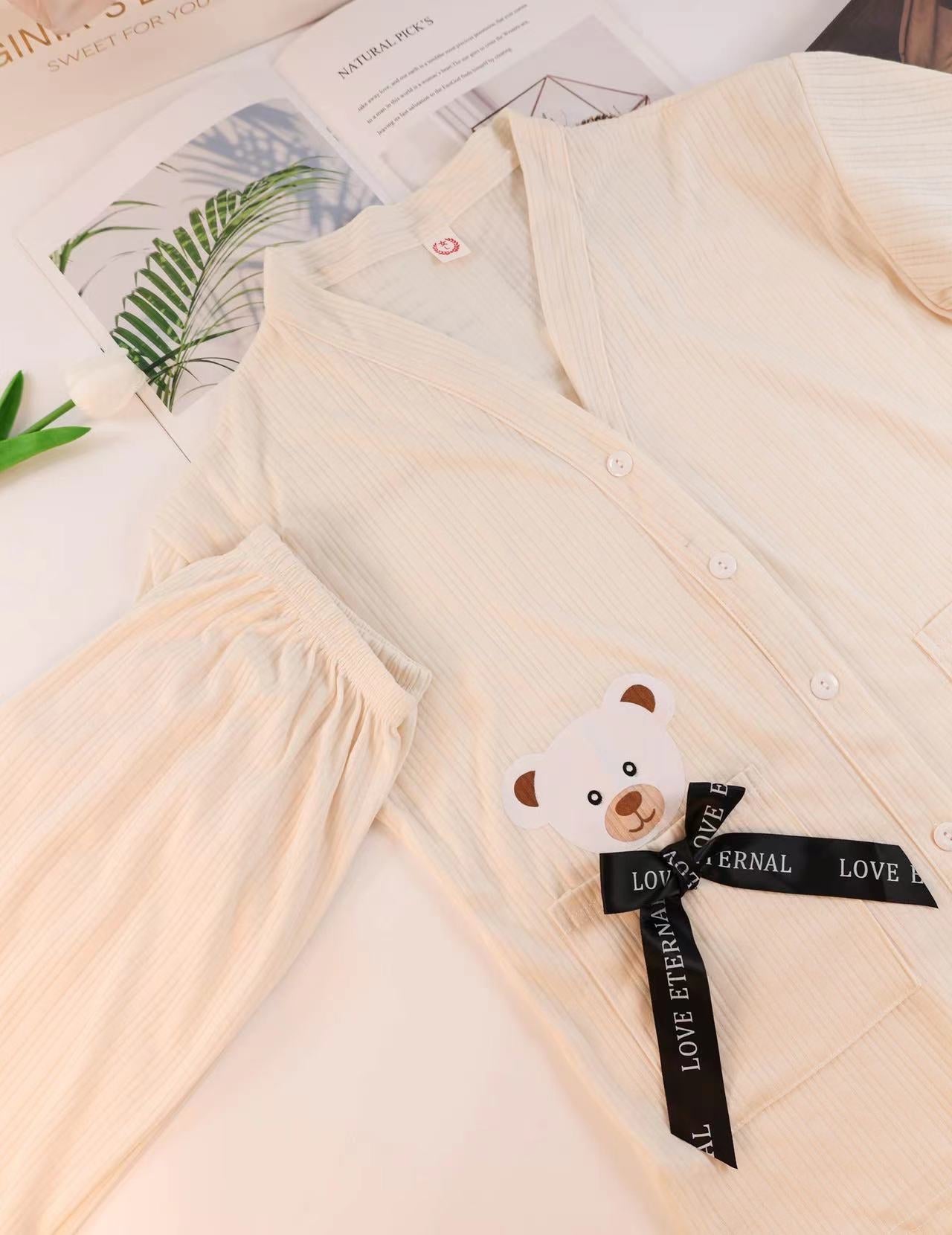 Cotton Short Pajama Set (Couple's Matching Set) - Lunior -  - 