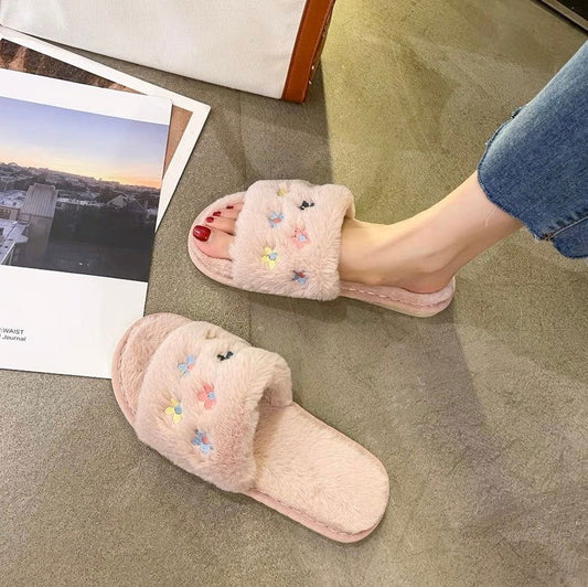 Cute Fluffy Home Slippers - Lunior -  - 