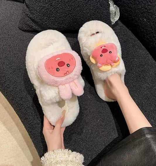 Cute Fluffy Home Slippers - Lunior -  - 