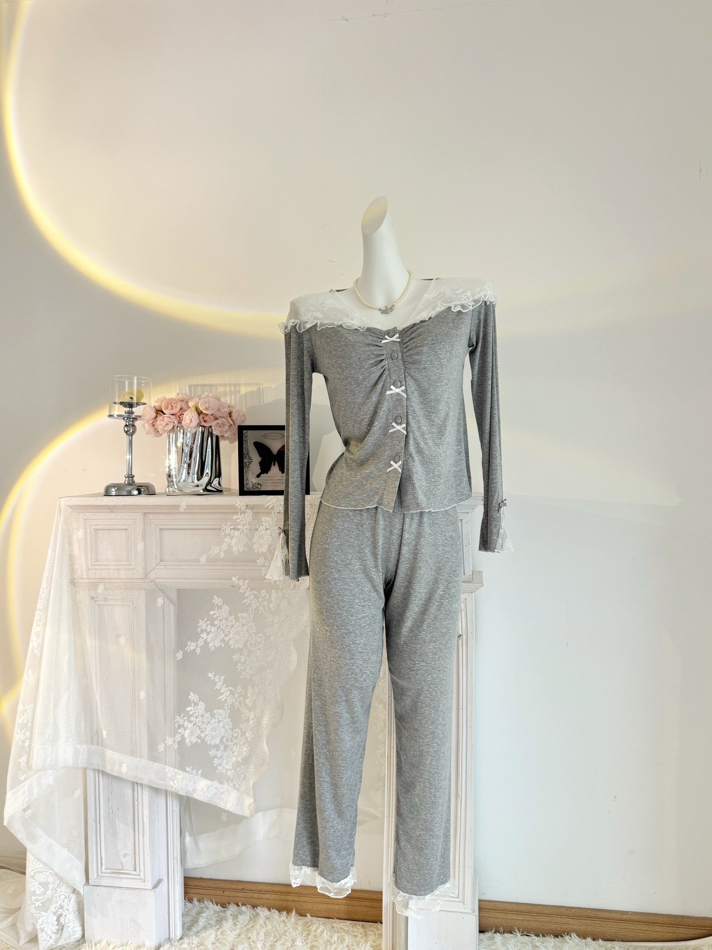 Long Cotton Pajama Set - Lunior -  - 