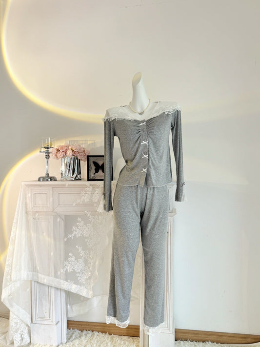 Long Cotton Pajama Set - Lunior -  - 