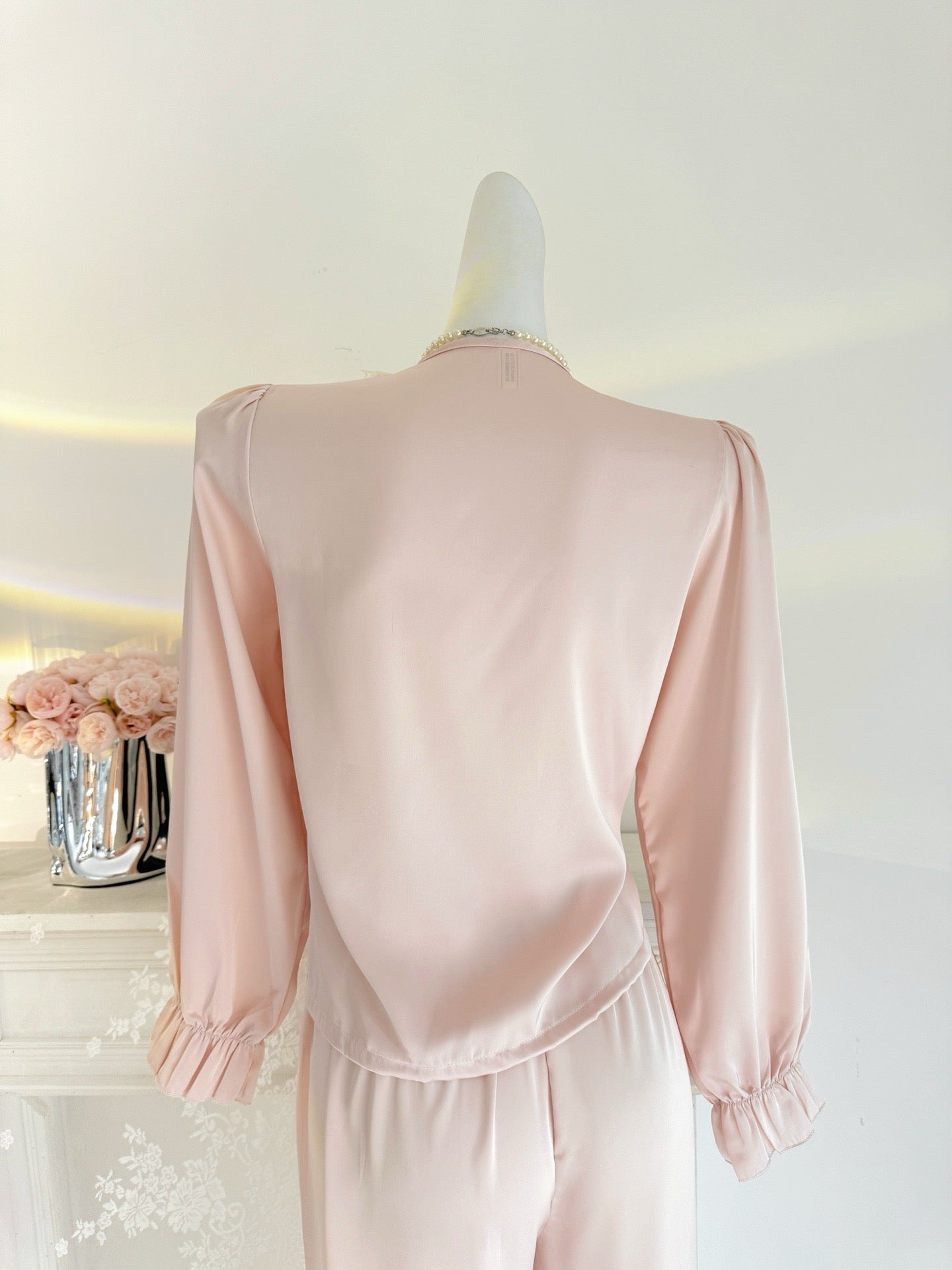 Long Satin Pajama Set - Lunior -  - 