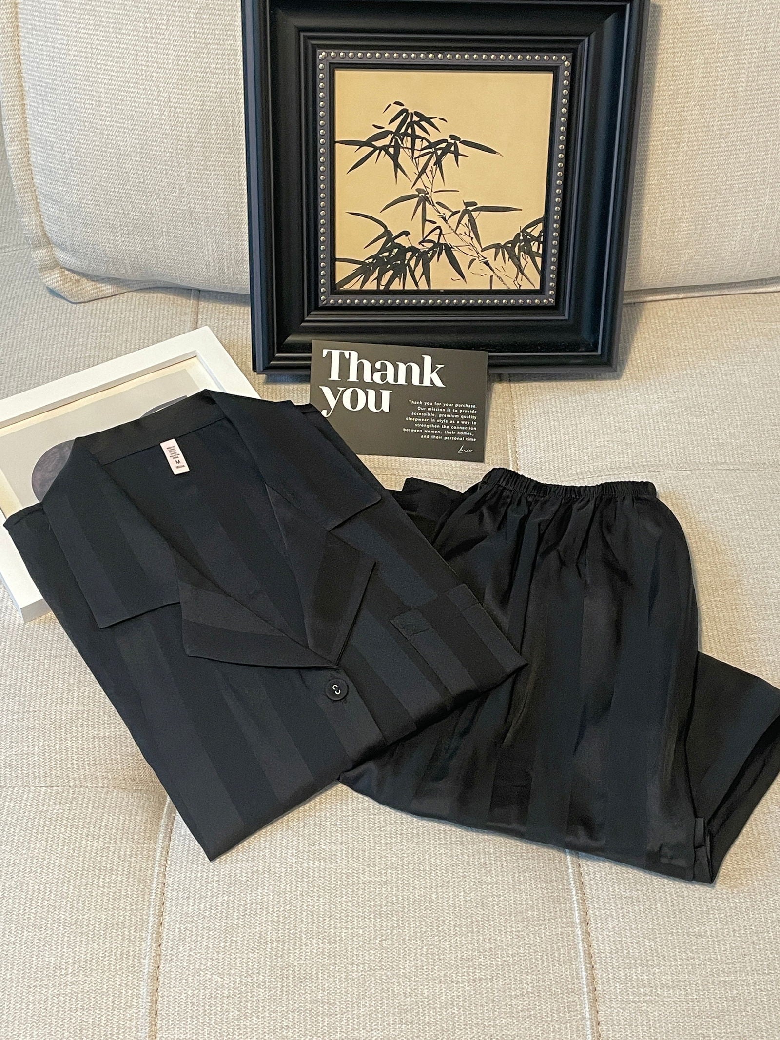 Long Satin Pajama Set （Couple’s matching set) - Lunior -  - 