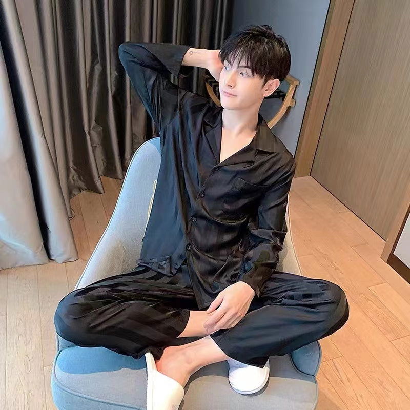 Long Satin Pajama Set （Couple’s matching set) - Lunior -  - 