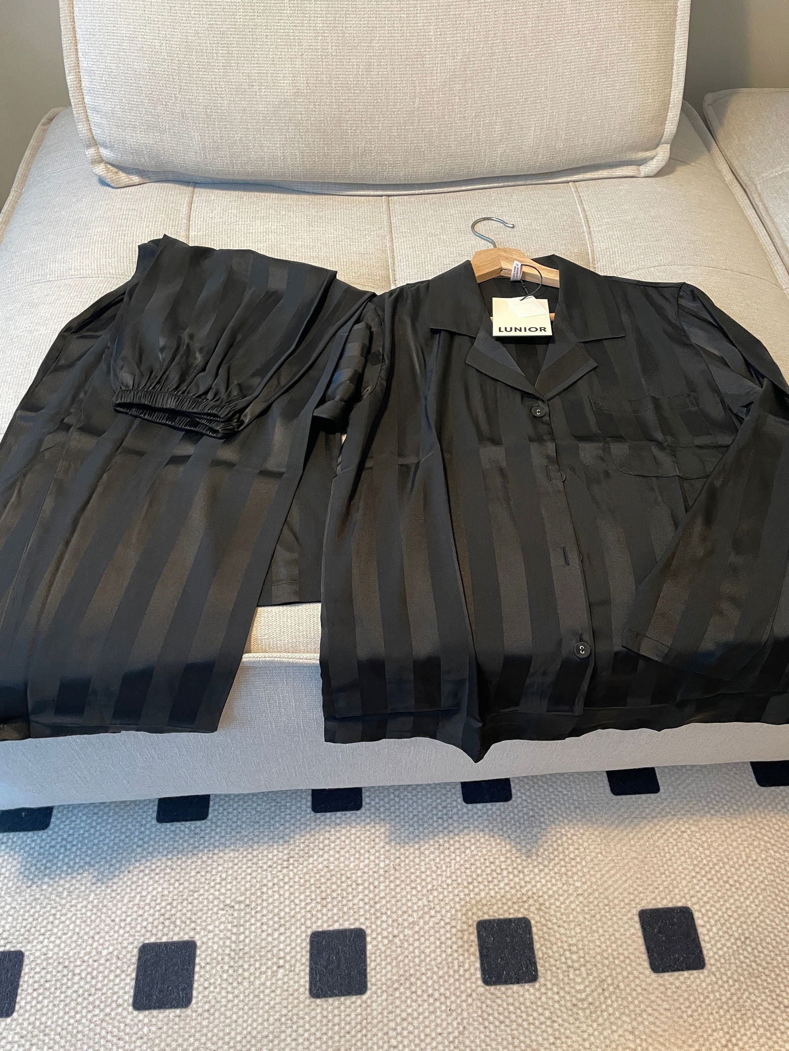 Long Satin Pajama Set （Couple’s matching set) - Lunior -  - 