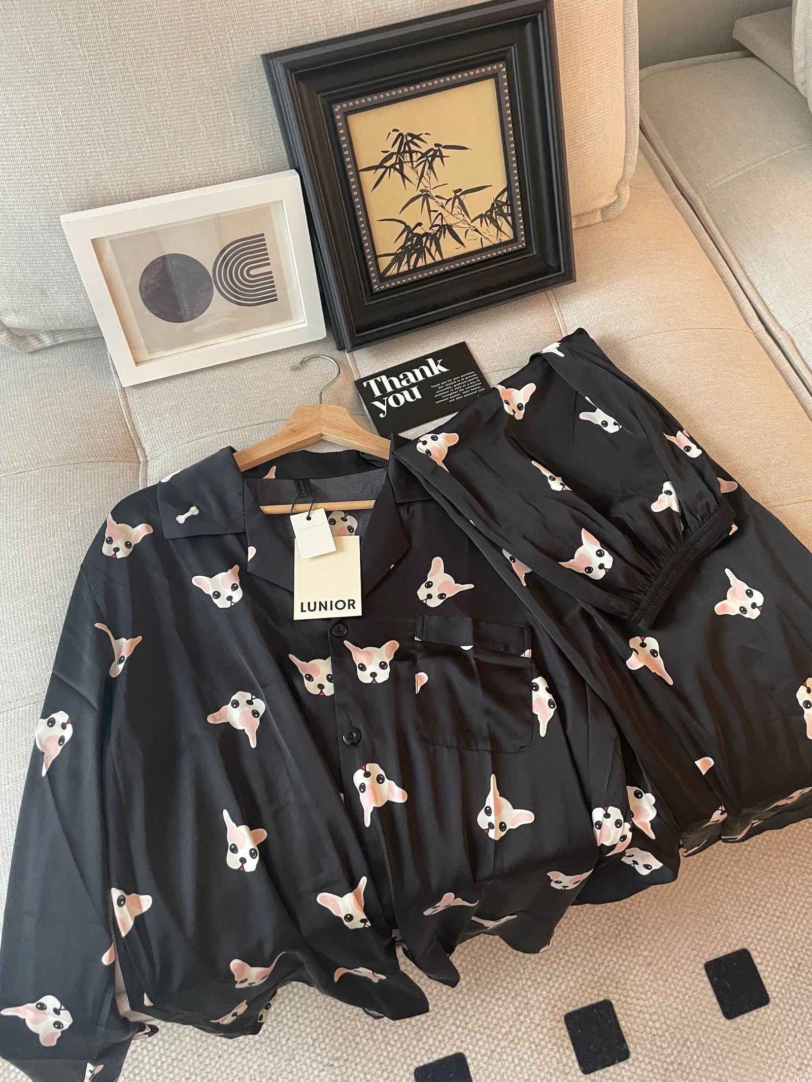 Long Satin Pajama Set （Couple’s matching set) - Lunior -  - 