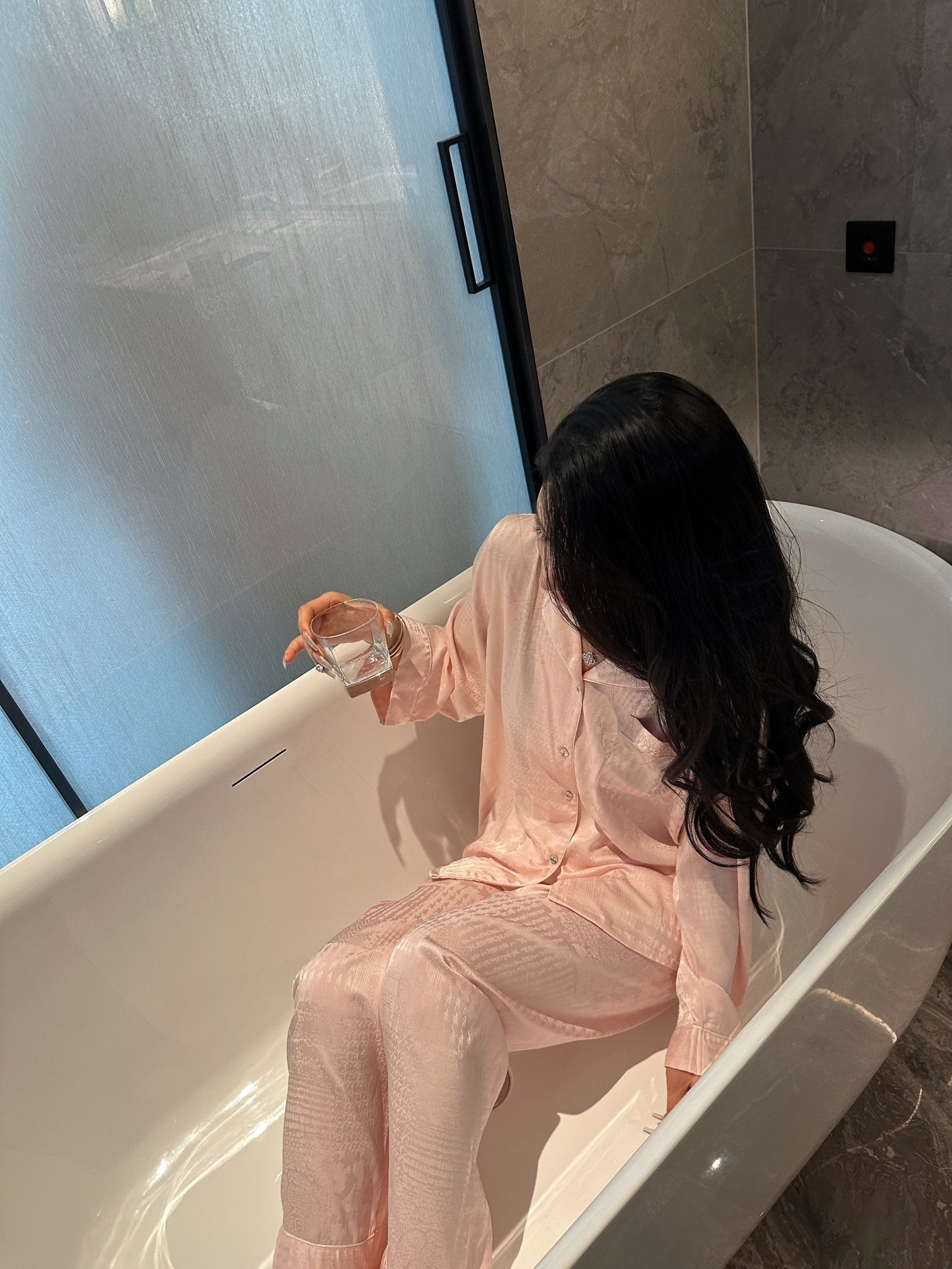 Long Satin Pajama Set （Couple’s matching set) - Lunior -  - 
