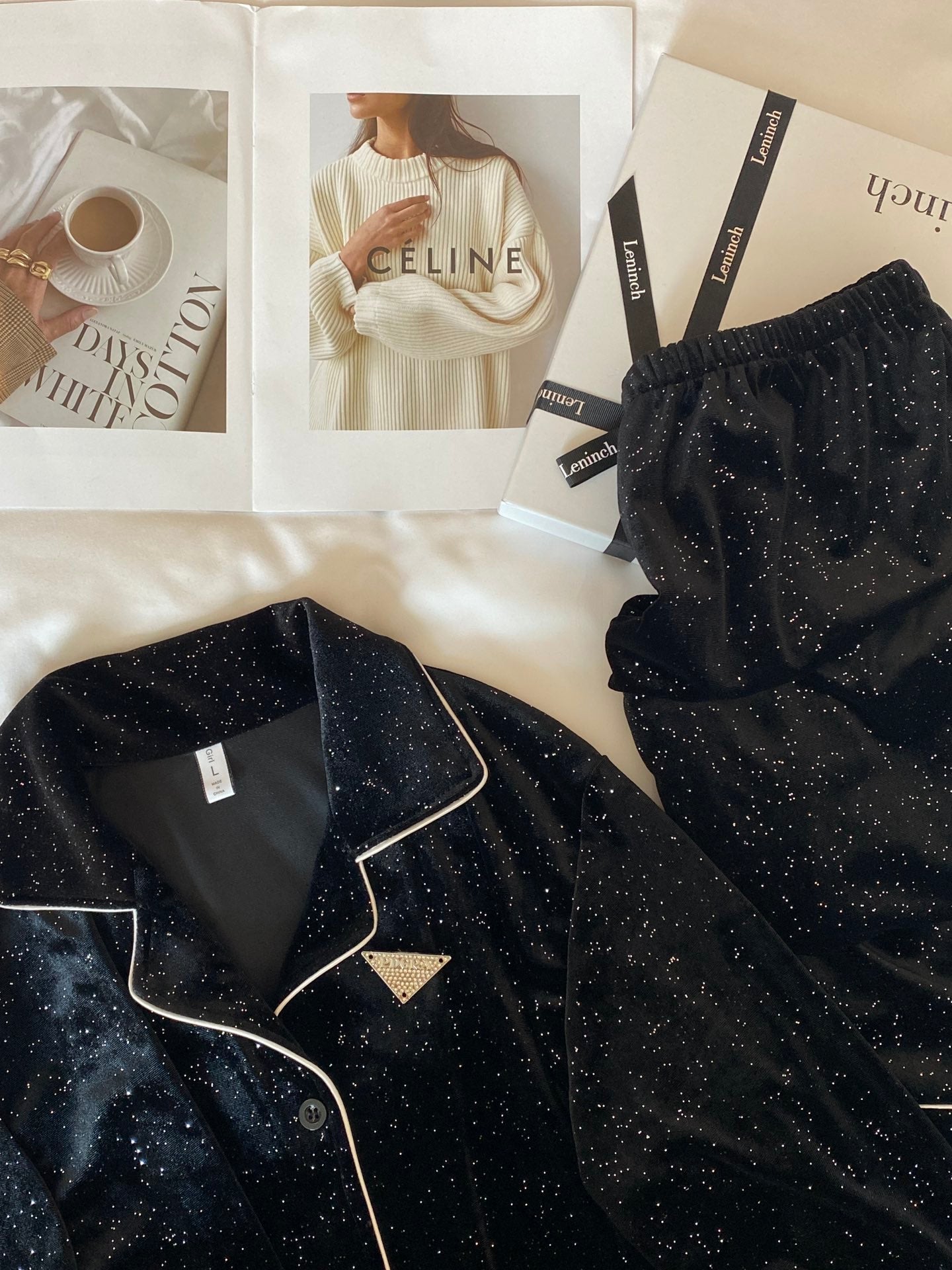Long Sparkly velvet Pajamas - Lunior -  - 