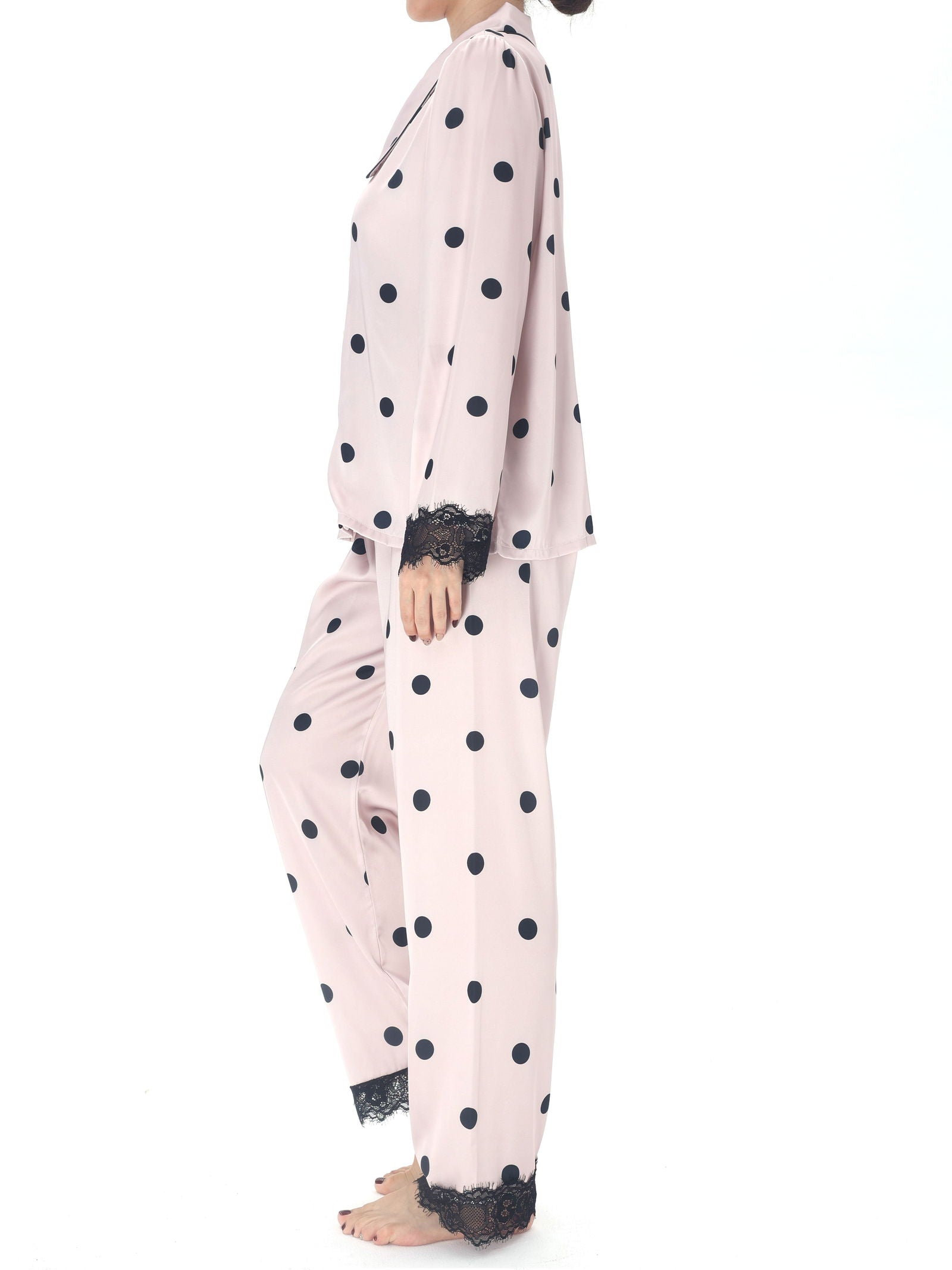 Satin Long Pajama Set - Lunior -  - 