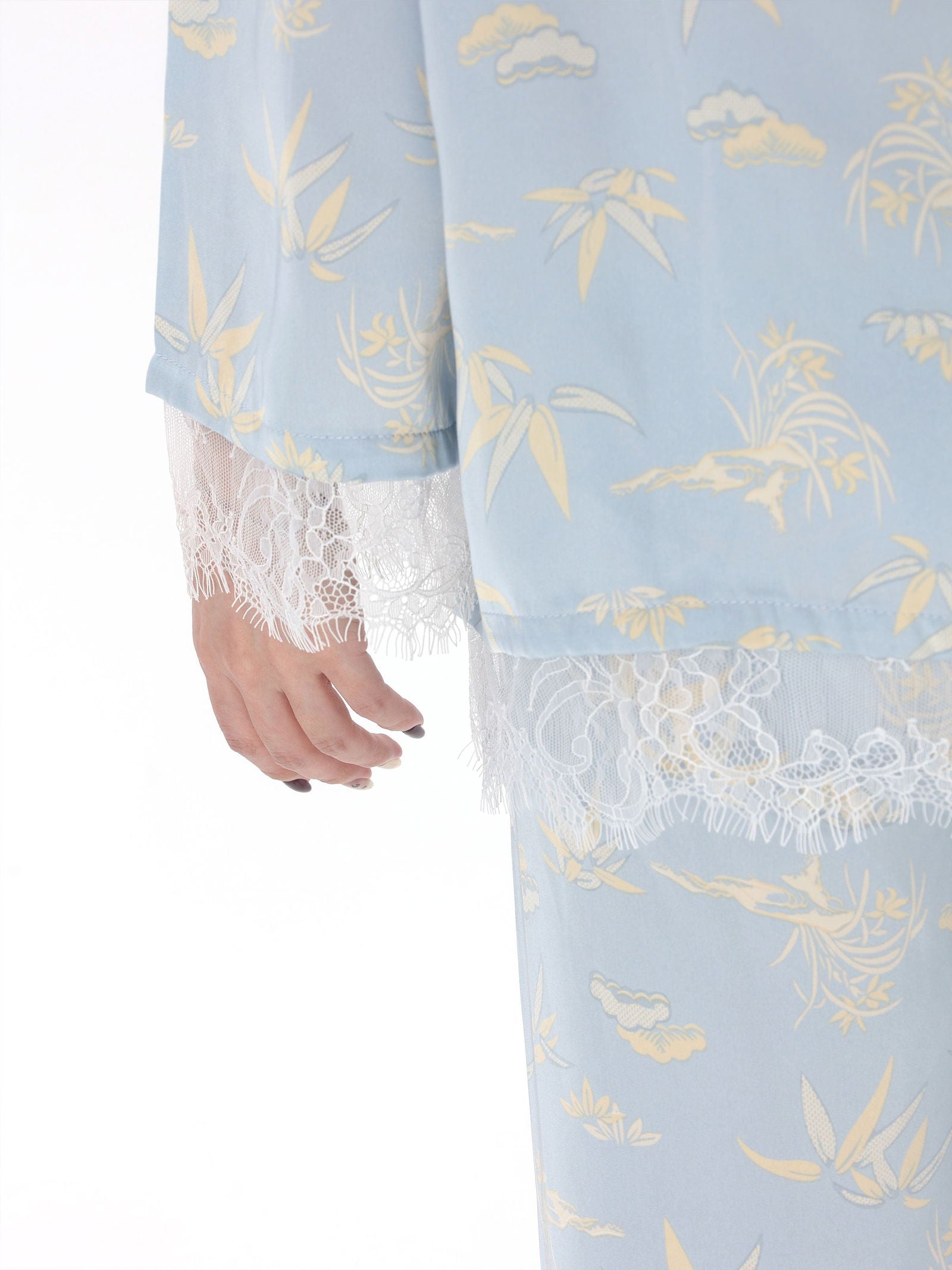 Satin Long Pajama Set - Lunior -  - 