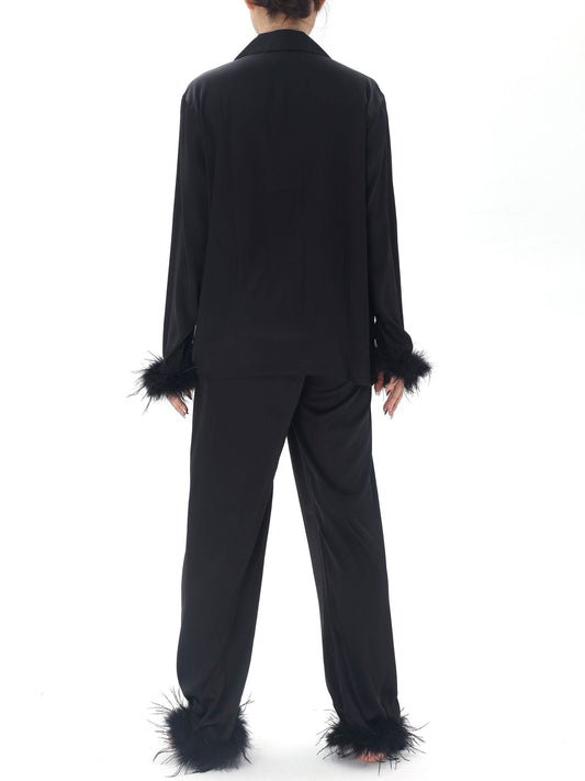 Satin Long Pajama Set - Lunior -  - 