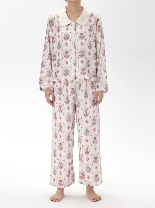 Satin Long Pajama Set - Lunior -  - 