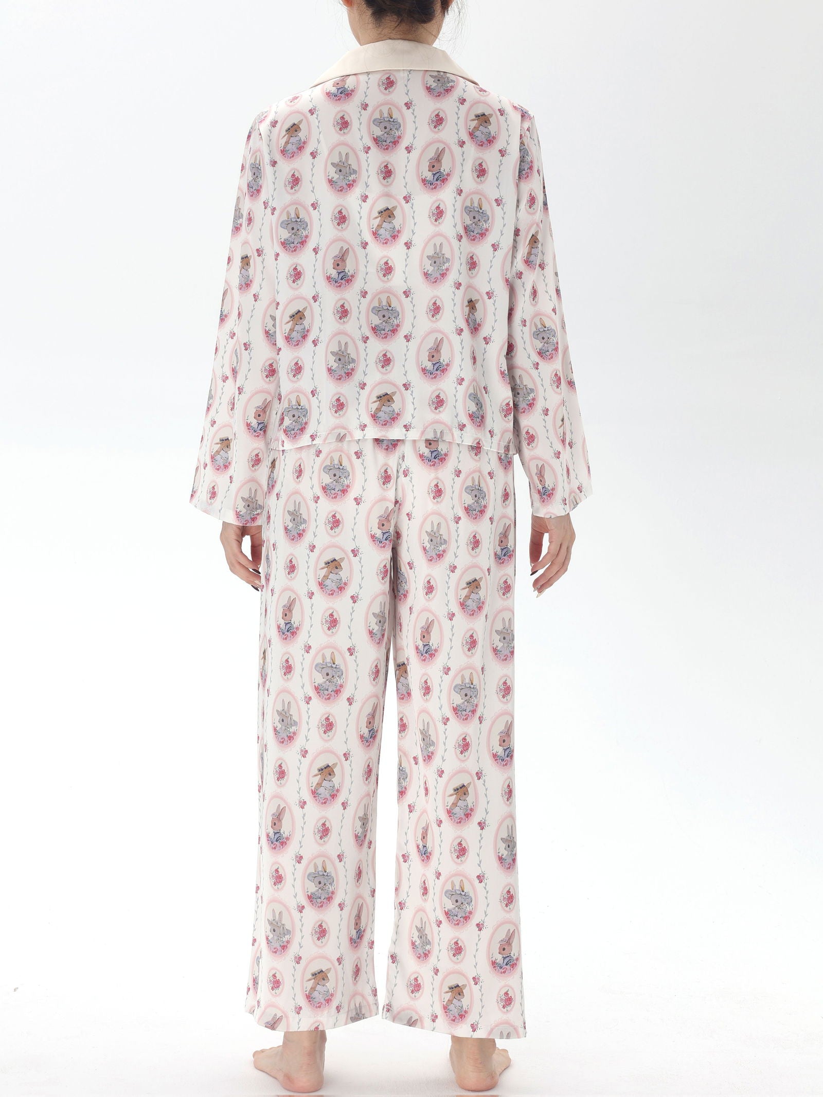 Satin Long Pajama Set - Lunior -  - 