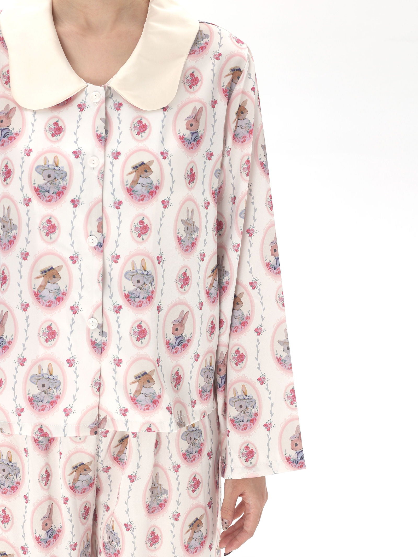 Satin Long Pajama Set - Lunior -  - 