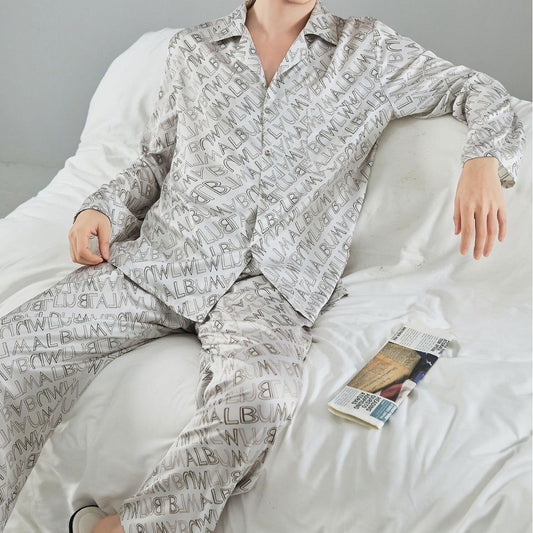 Satin Long Pajama Set (Man) - Lunior -  - 