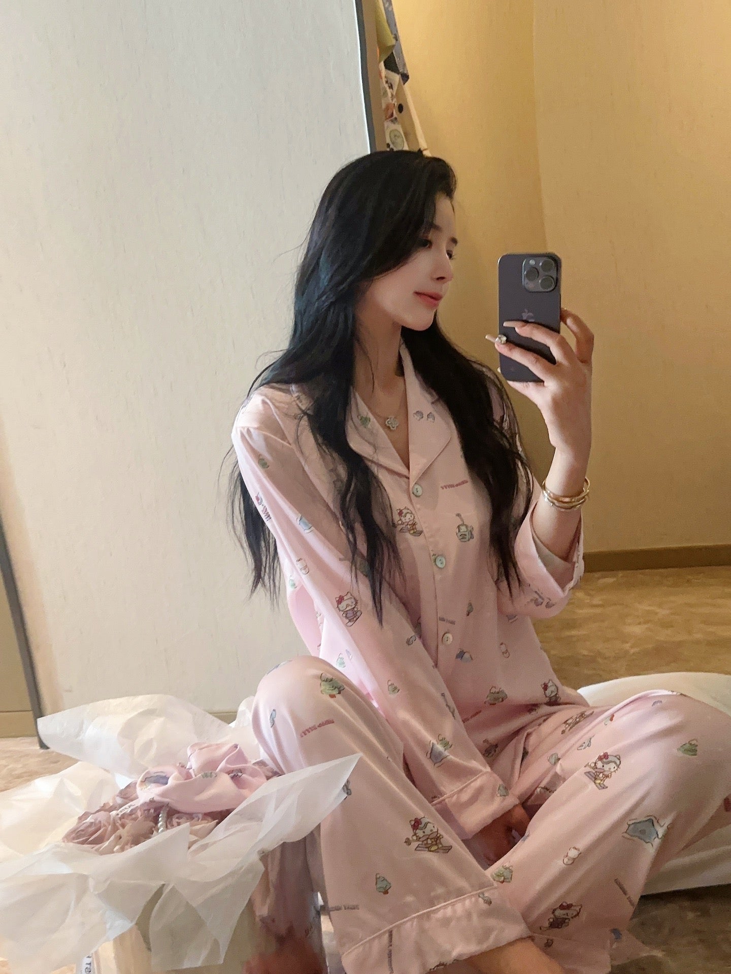 Satin Pajama Set - Lunior -  - 