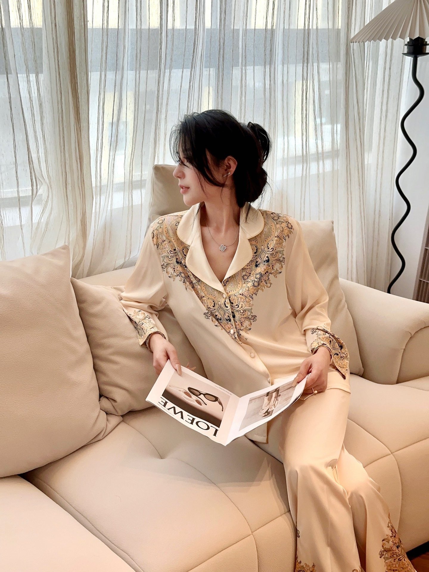 Satin Pajama Set - Lunior -  - 