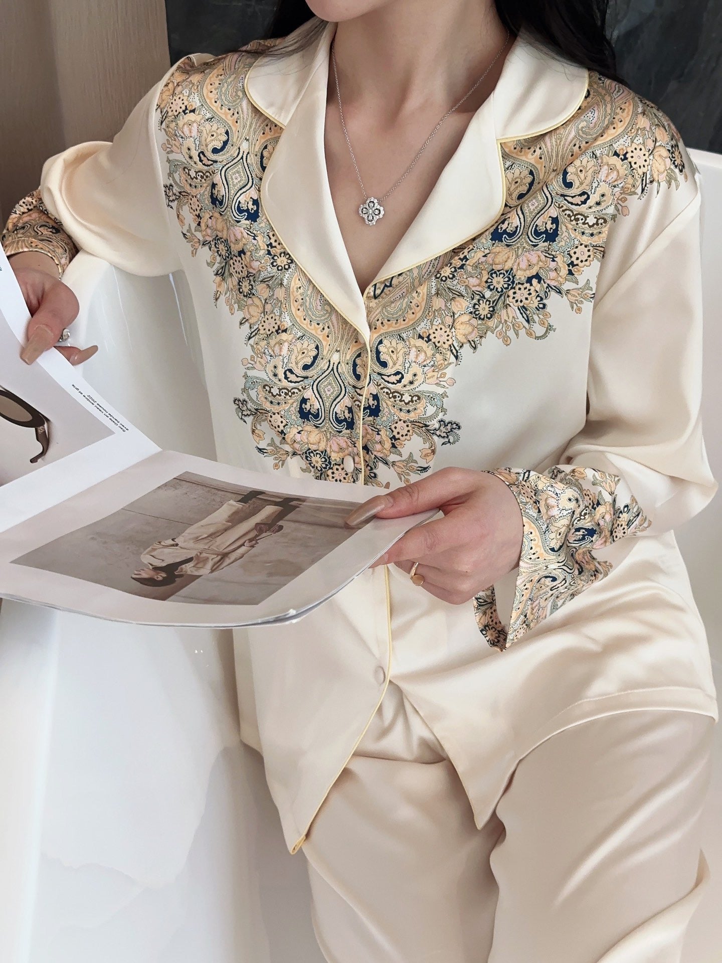 Satin Pajama Set - Lunior -  - 