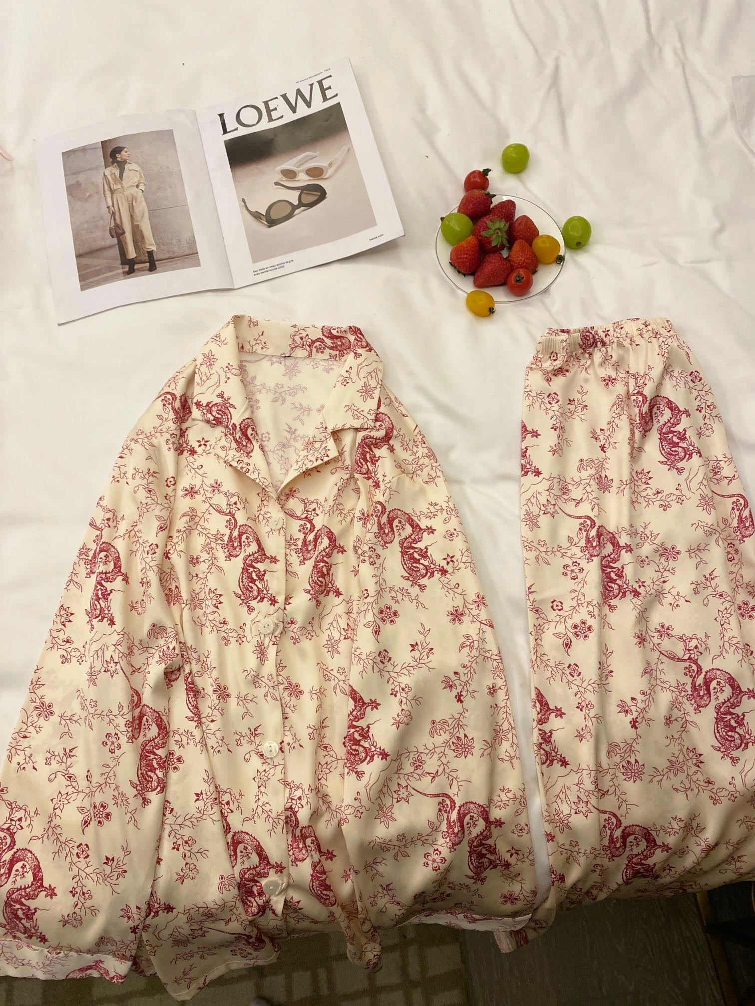 Satin Pajama Set - Lunior -  - 