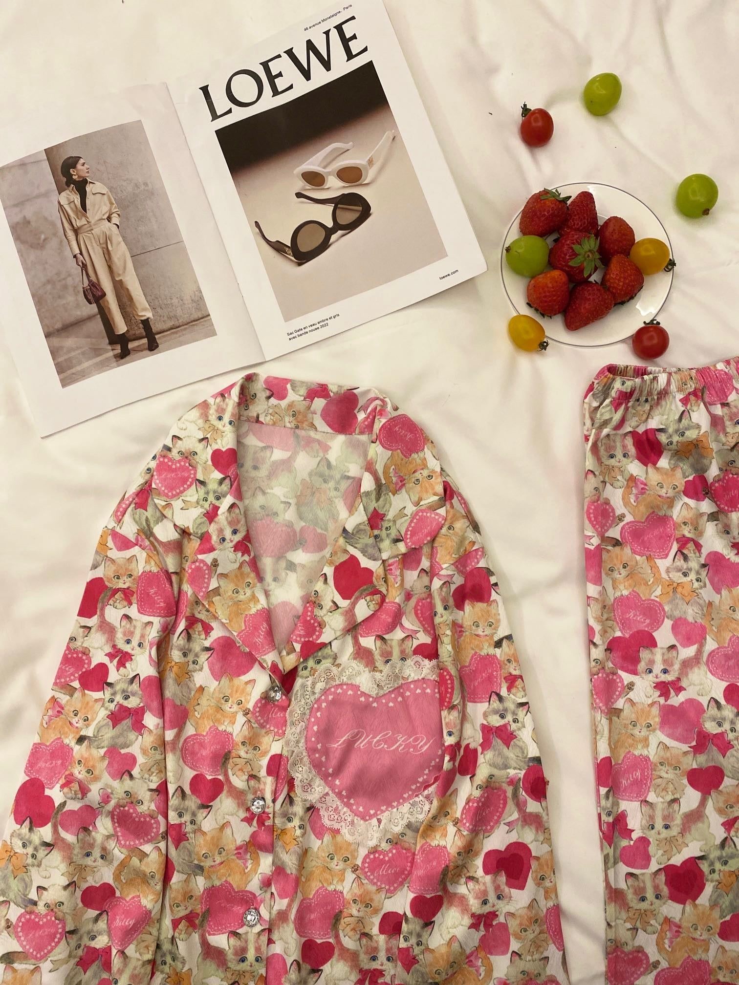 Satin Pajama Set - Lunior -  - 