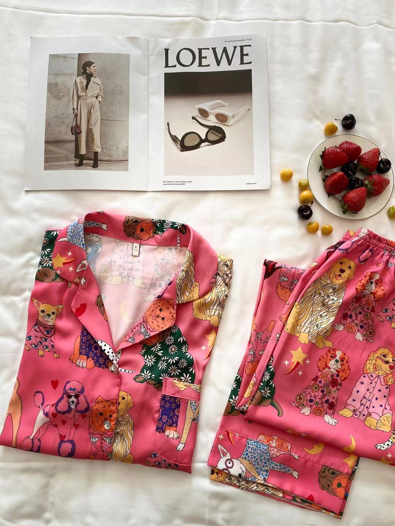 Satin Pajama Set - Lunior -  - 