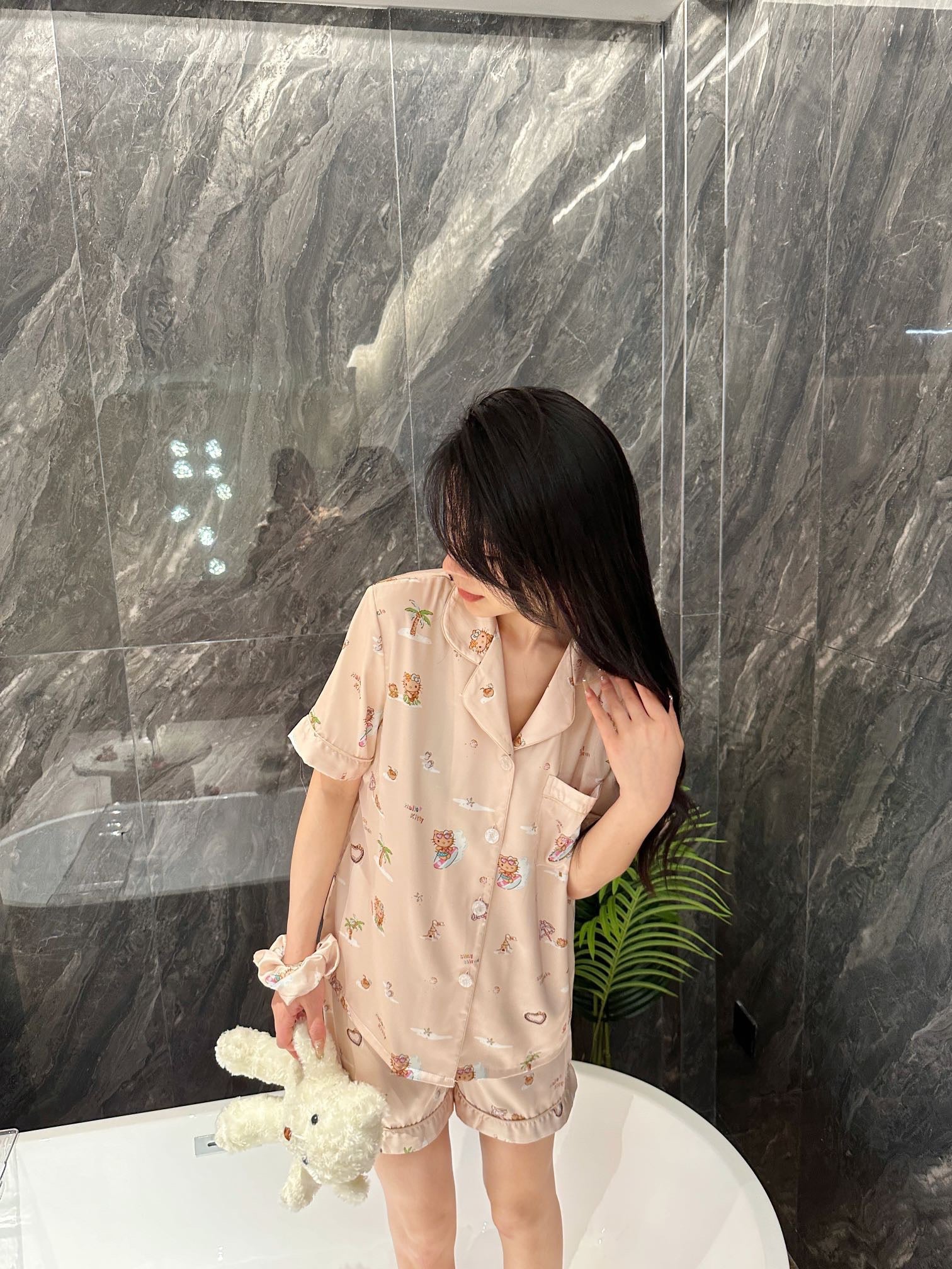 Satin Pajama Set - Lunior -  - 