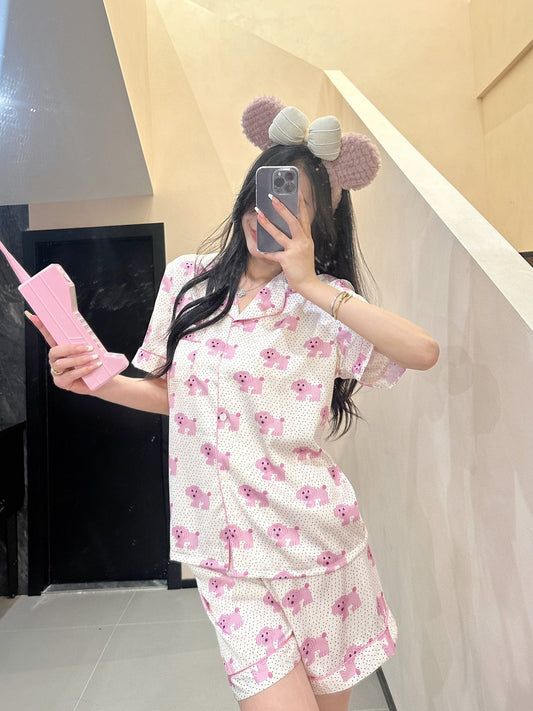 Satin Pajama Set - Lunior -  - 