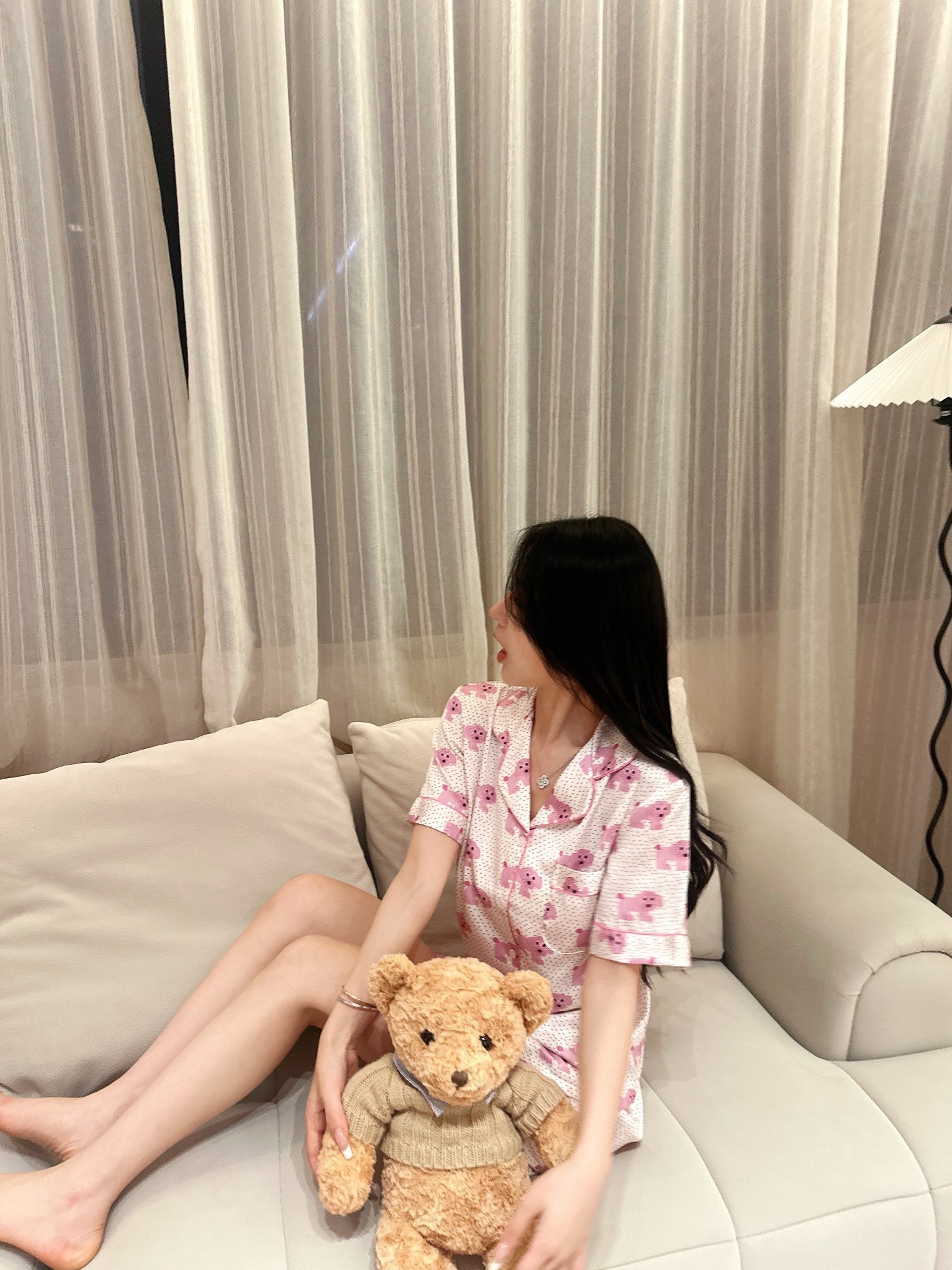 Satin Pajama Set - Lunior -  - 